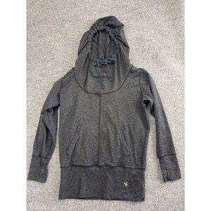 Carve Designs Pullover Hoodie Women's Medium Gray Pockets Cowl Neck Made In USA